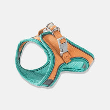 Load image into Gallery viewer, Mochi Cat Harness &amp; Leash Set in Green and Orange | MissyMoMo
