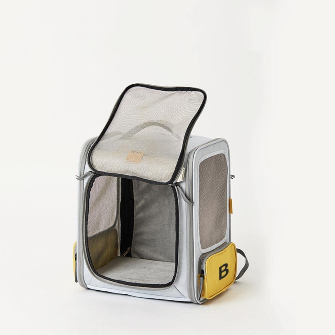 Petkit Expandable Cat Backpack | Gray Cat Travel Carrier | MissyMoMo