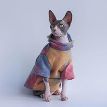 Load image into Gallery viewer, Hypurr Tie Dye Cat Hoodie II | Cat Clothes for Sphynx | MissyMoMo
